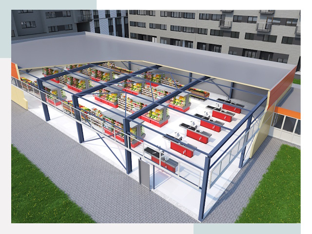 Строительство магазинов в Тутаев от 629 руб. за м²