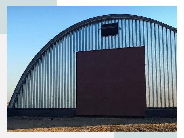 Бескаркасные ангары в Тутаеве