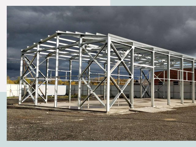 Двускатные ангары в Тутаев от 629 руб. за квадрат