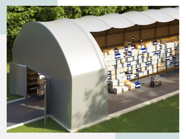 Тентовые ангары в Тутаеве