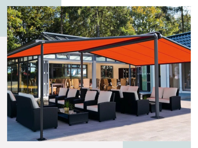 Навесы для кафе и ресторанов в Тутаеве