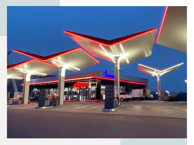 Навесы для АЗС в Тутаеве