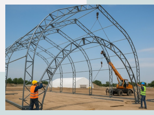 Монтаж ангаров в Тутаеве от 629 руб. - Надежно и быстро